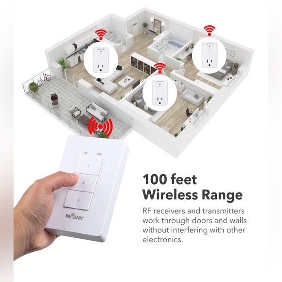 Amazon / BN-LINK / Wireless Remote Control Outlet Set - Picture 3 of 10